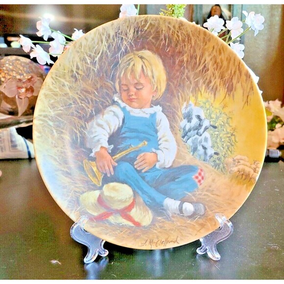 Reco "Little Boy Blue" Plate by John McClelland – Limited Edition Mother Goose - Picture 1 of 5